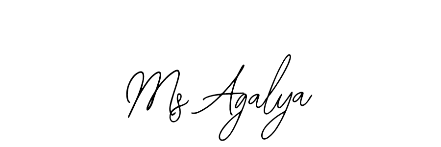 if you are searching for the best signature style for your name Ms Agalya. so please give up your signature search. here we have designed multiple signature styles  using Bearetta-2O07w. Ms Agalya signature style 12 images and pictures png