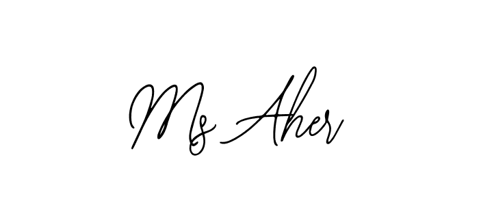 How to Draw Ms Aher signature style? Bearetta-2O07w is a latest design signature styles for name Ms Aher. Ms Aher signature style 12 images and pictures png