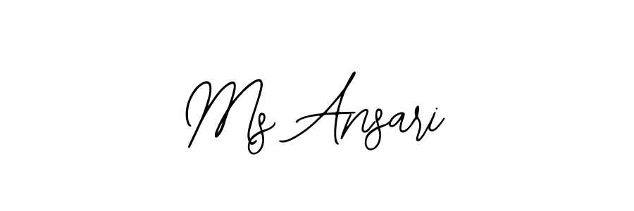 Create a beautiful signature design for name Ms Ansari. With this signature (Bearetta-2O07w) fonts, you can make a handwritten signature for free. Ms Ansari signature style 12 images and pictures png