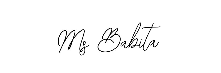 Create a beautiful signature design for name Ms Babita. With this signature (Bearetta-2O07w) fonts, you can make a handwritten signature for free. Ms Babita signature style 12 images and pictures png