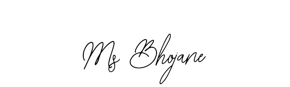 Similarly Bearetta-2O07w is the best handwritten signature design. Signature creator online .You can use it as an online autograph creator for name Ms Bhojane. Ms Bhojane signature style 12 images and pictures png