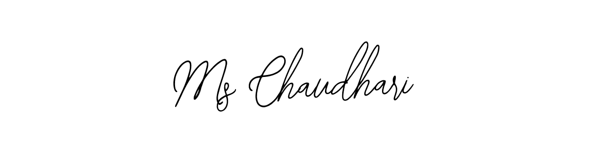 Use a signature maker to create a handwritten signature online. With this signature software, you can design (Bearetta-2O07w) your own signature for name Ms Chaudhari. Ms Chaudhari signature style 12 images and pictures png