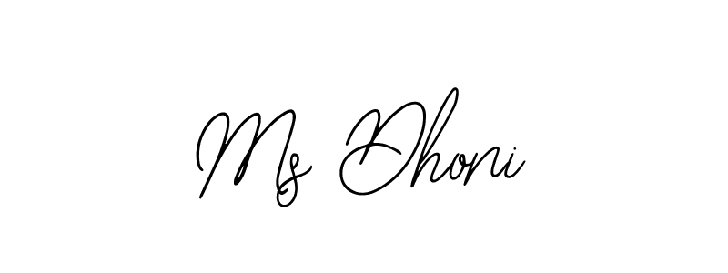 How to make Ms Dhoni name signature. Use Bearetta-2O07w style for creating short signs online. This is the latest handwritten sign. Ms Dhoni signature style 12 images and pictures png