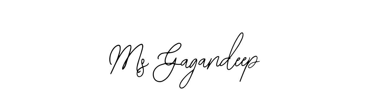 How to make Ms Gagandeep name signature. Use Bearetta-2O07w style for creating short signs online. This is the latest handwritten sign. Ms Gagandeep signature style 12 images and pictures png