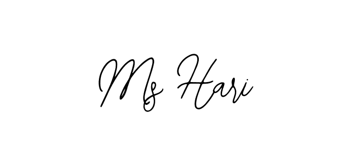 How to make Ms Hari name signature. Use Bearetta-2O07w style for creating short signs online. This is the latest handwritten sign. Ms Hari signature style 12 images and pictures png