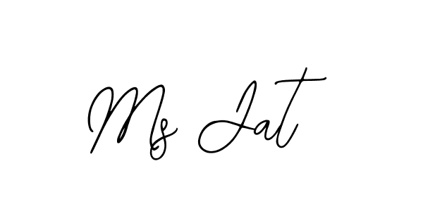 The best way (Bearetta-2O07w) to make a short signature is to pick only two or three words in your name. The name Ms Jat include a total of six letters. For converting this name. Ms Jat signature style 12 images and pictures png