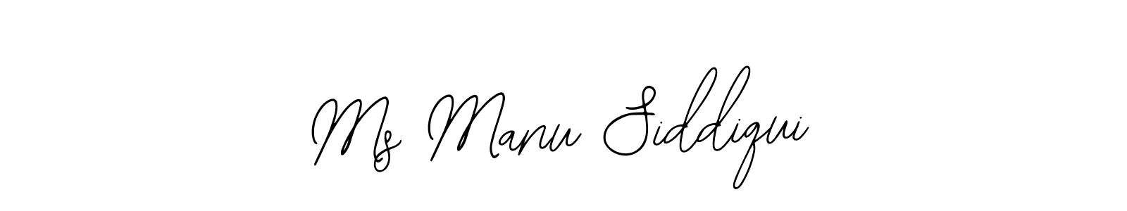 The best way (Bearetta-2O07w) to make a short signature is to pick only two or three words in your name. The name Ms Manu Siddiqui include a total of six letters. For converting this name. Ms Manu Siddiqui signature style 12 images and pictures png