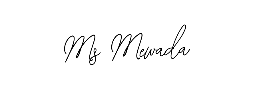 Use a signature maker to create a handwritten signature online. With this signature software, you can design (Bearetta-2O07w) your own signature for name Ms Mewada. Ms Mewada signature style 12 images and pictures png