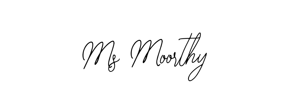 Also we have Ms Moorthy name is the best signature style. Create professional handwritten signature collection using Bearetta-2O07w autograph style. Ms Moorthy signature style 12 images and pictures png