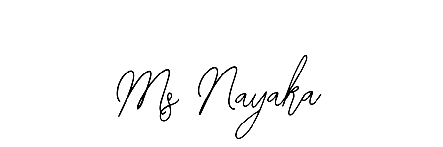 Ms Nayaka stylish signature style. Best Handwritten Sign (Bearetta-2O07w) for my name. Handwritten Signature Collection Ideas for my name Ms Nayaka. Ms Nayaka signature style 12 images and pictures png