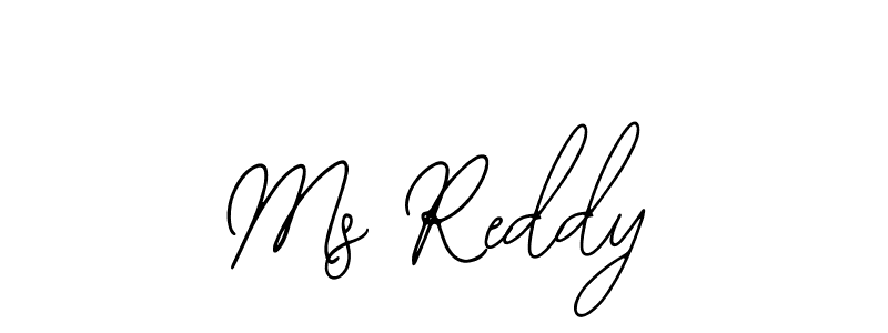 How to make Ms Reddy name signature. Use Bearetta-2O07w style for creating short signs online. This is the latest handwritten sign. Ms Reddy signature style 12 images and pictures png