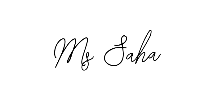 Make a beautiful signature design for name Ms Saha. Use this online signature maker to create a handwritten signature for free. Ms Saha signature style 12 images and pictures png