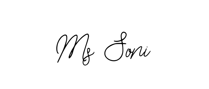 Ms Soni stylish signature style. Best Handwritten Sign (Bearetta-2O07w) for my name. Handwritten Signature Collection Ideas for my name Ms Soni. Ms Soni signature style 12 images and pictures png