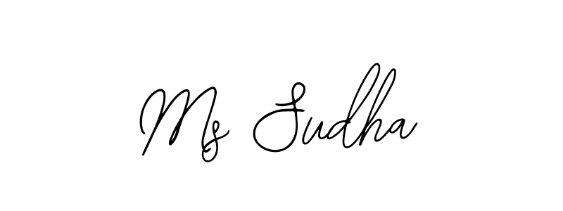 if you are searching for the best signature style for your name Ms Sudha. so please give up your signature search. here we have designed multiple signature styles  using Bearetta-2O07w. Ms Sudha signature style 12 images and pictures png