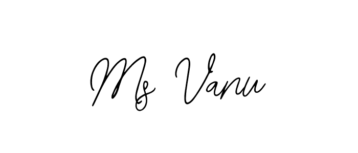 Make a beautiful signature design for name Ms Vanu. With this signature (Bearetta-2O07w) style, you can create a handwritten signature for free. Ms Vanu signature style 12 images and pictures png