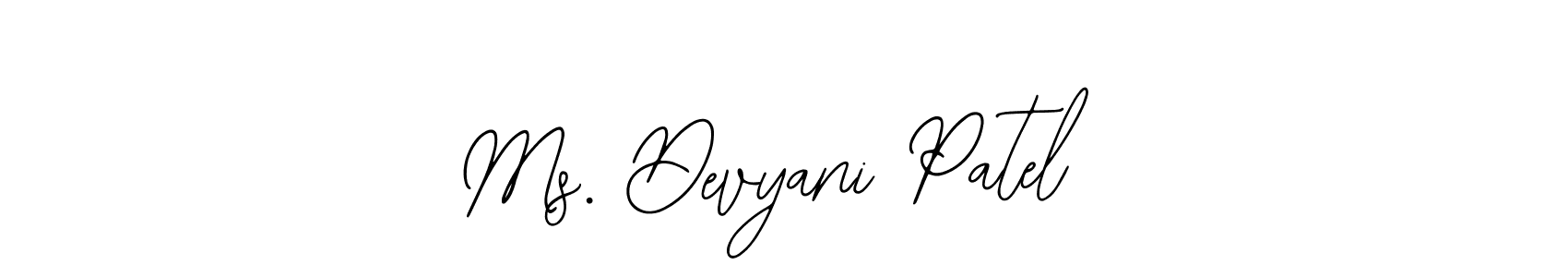 Design your own signature with our free online signature maker. With this signature software, you can create a handwritten (Bearetta-2O07w) signature for name Ms. Devyani Patel. Ms. Devyani Patel signature style 12 images and pictures png