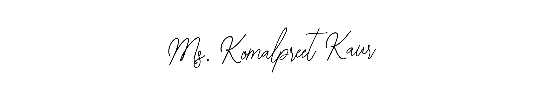 How to make Ms. Komalpreet Kaur signature? Bearetta-2O07w is a professional autograph style. Create handwritten signature for Ms. Komalpreet Kaur name. Ms. Komalpreet Kaur signature style 12 images and pictures png