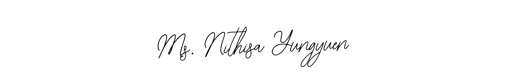 How to make Ms. Nithisa Yungyuen signature? Bearetta-2O07w is a professional autograph style. Create handwritten signature for Ms. Nithisa Yungyuen name. Ms. Nithisa Yungyuen signature style 12 images and pictures png