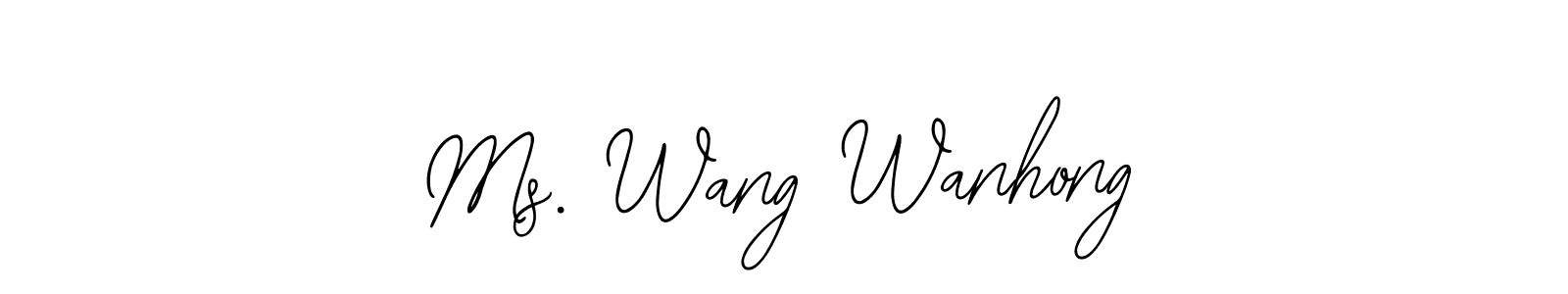 How to Draw Ms. Wang Wanhong signature style? Bearetta-2O07w is a latest design signature styles for name Ms. Wang Wanhong. Ms. Wang Wanhong signature style 12 images and pictures png