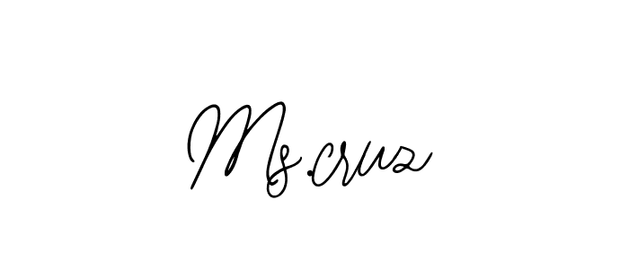 Make a beautiful signature design for name Ms.cruz. With this signature (Bearetta-2O07w) style, you can create a handwritten signature for free. Ms.cruz signature style 12 images and pictures png