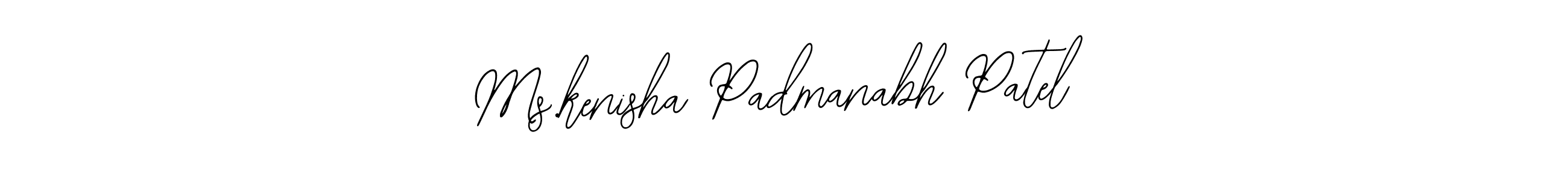 How to make Ms.kenisha Padmanabh Patel signature? Bearetta-2O07w is a professional autograph style. Create handwritten signature for Ms.kenisha Padmanabh Patel name. Ms.kenisha Padmanabh Patel signature style 12 images and pictures png