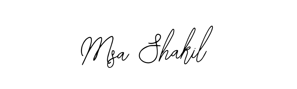 Msa Shakil stylish signature style. Best Handwritten Sign (Bearetta-2O07w) for my name. Handwritten Signature Collection Ideas for my name Msa Shakil. Msa Shakil signature style 12 images and pictures png