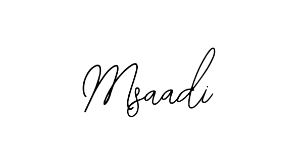 Create a beautiful signature design for name Msaadi. With this signature (Bearetta-2O07w) fonts, you can make a handwritten signature for free. Msaadi signature style 12 images and pictures png