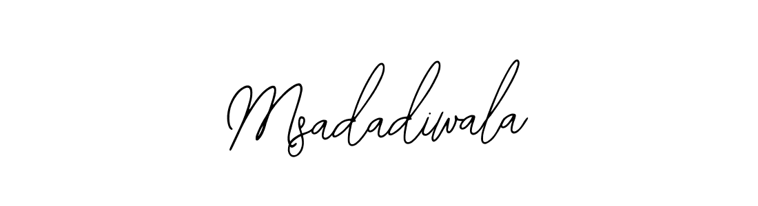 How to make Msadadiwala name signature. Use Bearetta-2O07w style for creating short signs online. This is the latest handwritten sign. Msadadiwala signature style 12 images and pictures png