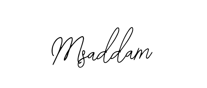 Design your own signature with our free online signature maker. With this signature software, you can create a handwritten (Bearetta-2O07w) signature for name Msaddam. Msaddam signature style 12 images and pictures png