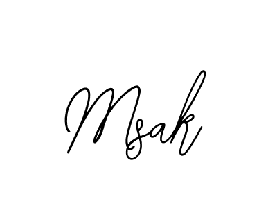 Msak stylish signature style. Best Handwritten Sign (Bearetta-2O07w) for my name. Handwritten Signature Collection Ideas for my name Msak. Msak signature style 12 images and pictures png