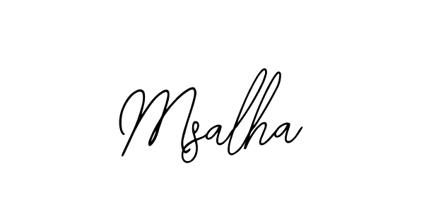 Similarly Bearetta-2O07w is the best handwritten signature design. Signature creator online .You can use it as an online autograph creator for name Msalha. Msalha signature style 12 images and pictures png