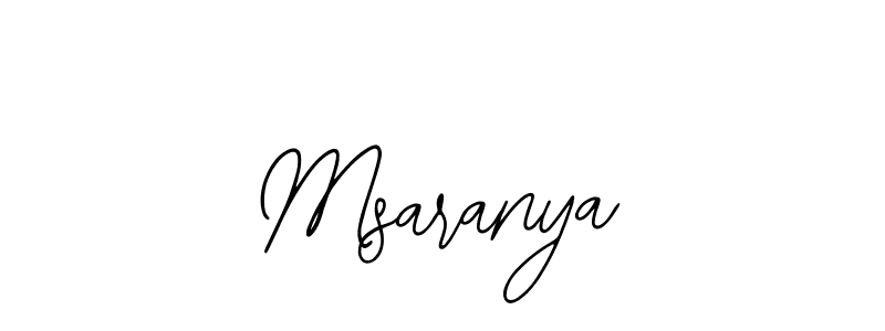 Msaranya stylish signature style. Best Handwritten Sign (Bearetta-2O07w) for my name. Handwritten Signature Collection Ideas for my name Msaranya. Msaranya signature style 12 images and pictures png