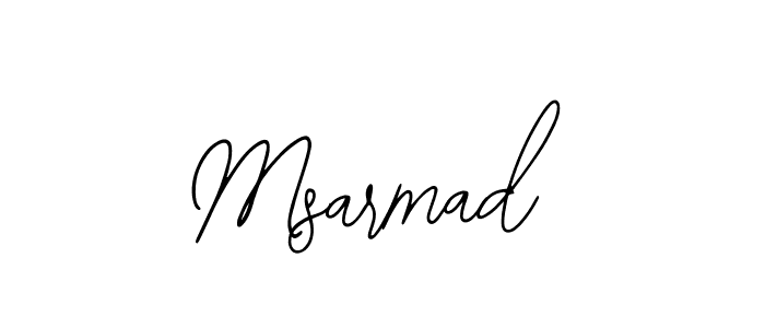 Use a signature maker to create a handwritten signature online. With this signature software, you can design (Bearetta-2O07w) your own signature for name Msarmad. Msarmad signature style 12 images and pictures png