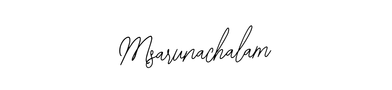 if you are searching for the best signature style for your name Msarunachalam. so please give up your signature search. here we have designed multiple signature styles  using Bearetta-2O07w. Msarunachalam signature style 12 images and pictures png