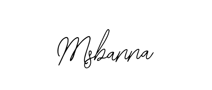 The best way (Bearetta-2O07w) to make a short signature is to pick only two or three words in your name. The name Msbanna include a total of six letters. For converting this name. Msbanna signature style 12 images and pictures png