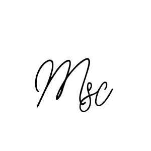 You should practise on your own different ways (Bearetta-2O07w) to write your name (Msc) in signature. don't let someone else do it for you. Msc signature style 12 images and pictures png