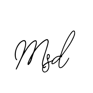 How to make Msd signature? Bearetta-2O07w is a professional autograph style. Create handwritten signature for Msd name. Msd signature style 12 images and pictures png