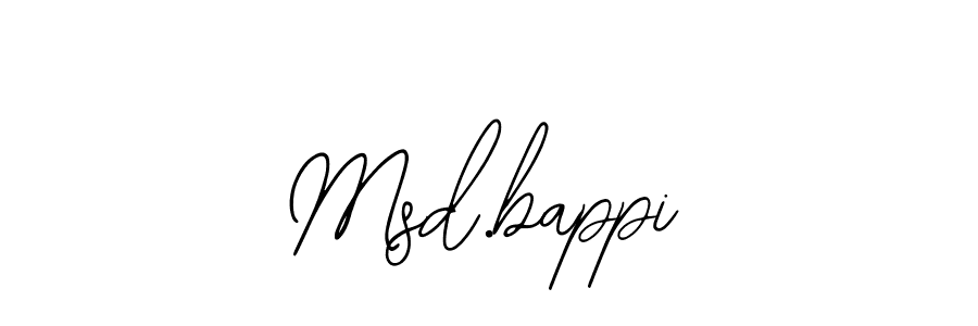 Use a signature maker to create a handwritten signature online. With this signature software, you can design (Bearetta-2O07w) your own signature for name Msd.bappi. Msd.bappi signature style 12 images and pictures png