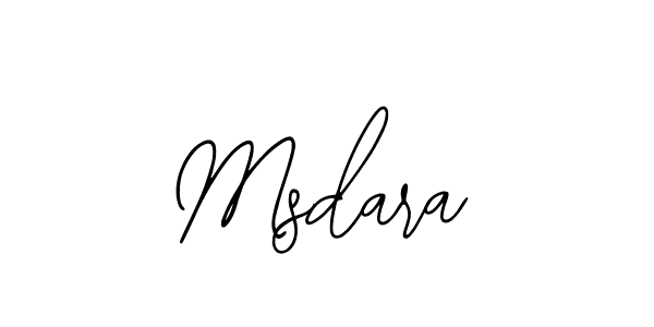 How to make Msdara name signature. Use Bearetta-2O07w style for creating short signs online. This is the latest handwritten sign. Msdara signature style 12 images and pictures png