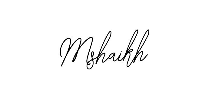 Also we have Mshaikh name is the best signature style. Create professional handwritten signature collection using Bearetta-2O07w autograph style. Mshaikh signature style 12 images and pictures png