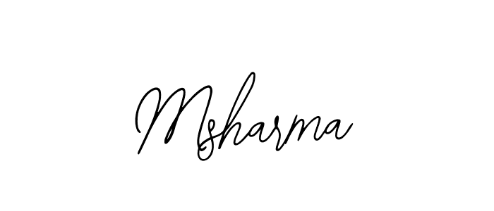 How to Draw Msharma signature style? Bearetta-2O07w is a latest design signature styles for name Msharma. Msharma signature style 12 images and pictures png