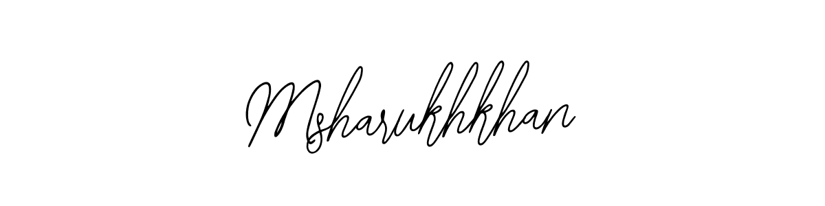 Design your own signature with our free online signature maker. With this signature software, you can create a handwritten (Bearetta-2O07w) signature for name Msharukhkhan. Msharukhkhan signature style 12 images and pictures png