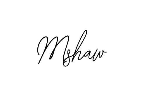 Mshaw stylish signature style. Best Handwritten Sign (Bearetta-2O07w) for my name. Handwritten Signature Collection Ideas for my name Mshaw. Mshaw signature style 12 images and pictures png