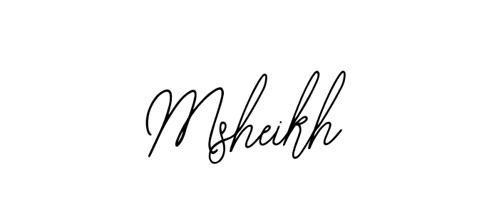 Design your own signature with our free online signature maker. With this signature software, you can create a handwritten (Bearetta-2O07w) signature for name Msheikh. Msheikh signature style 12 images and pictures png