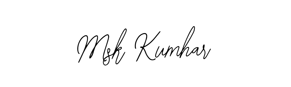 Also You can easily find your signature by using the search form. We will create Msk Kumhar name handwritten signature images for you free of cost using Bearetta-2O07w sign style. Msk Kumhar signature style 12 images and pictures png