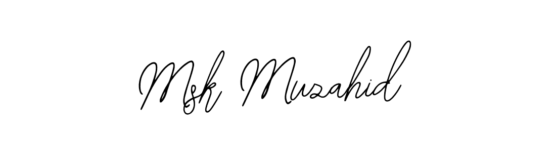 The best way (Bearetta-2O07w) to make a short signature is to pick only two or three words in your name. The name Msk Muzahid include a total of six letters. For converting this name. Msk Muzahid signature style 12 images and pictures png