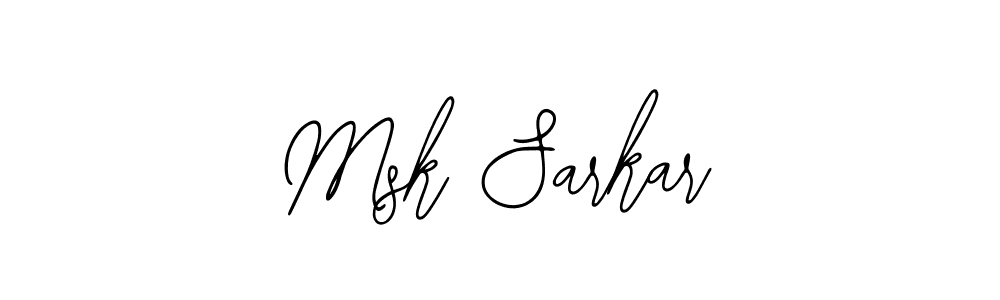 Similarly Bearetta-2O07w is the best handwritten signature design. Signature creator online .You can use it as an online autograph creator for name Msk Sarkar. Msk Sarkar signature style 12 images and pictures png