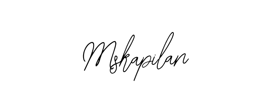 Make a beautiful signature design for name Mskapilan. With this signature (Bearetta-2O07w) style, you can create a handwritten signature for free. Mskapilan signature style 12 images and pictures png