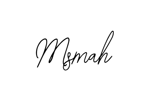 Design your own signature with our free online signature maker. With this signature software, you can create a handwritten (Bearetta-2O07w) signature for name Msmah. Msmah signature style 12 images and pictures png