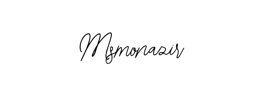 Also we have Msmonazir name is the best signature style. Create professional handwritten signature collection using Bearetta-2O07w autograph style. Msmonazir signature style 12 images and pictures png